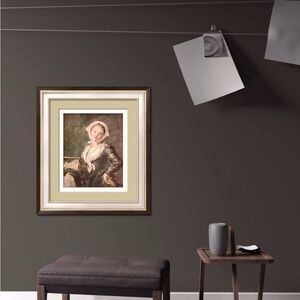 Vintage 1937 Circa “Girl With A Marmot” Art Print